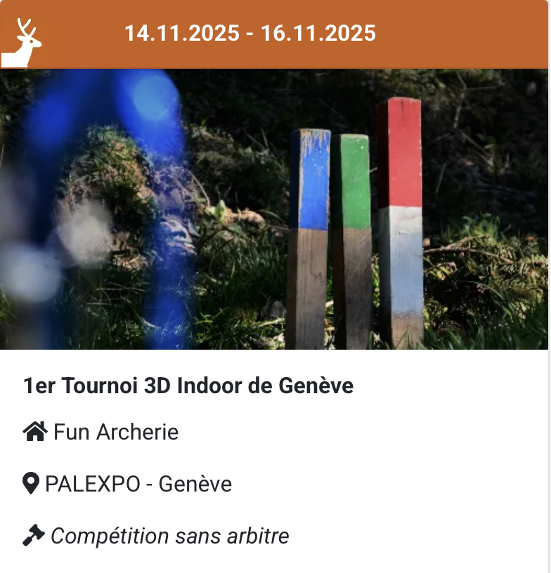 1er Tournoi 3D Indoor de Genève