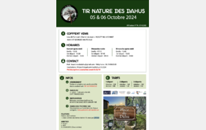 TIR NATURE DES DAHUS                                         Individuel Tir Parcours Nature